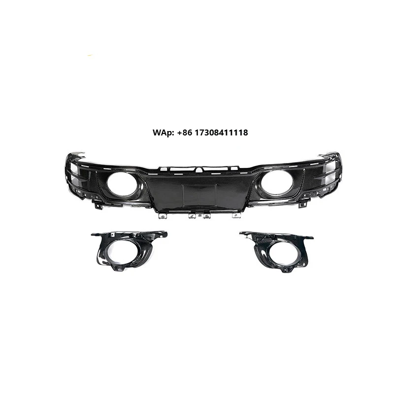 

Langyu Car Modifaction Accessories Rear Lip Dry Carbon Fiber Rear Bumper Lip for 911 992 OEM Style Rear Diffuser