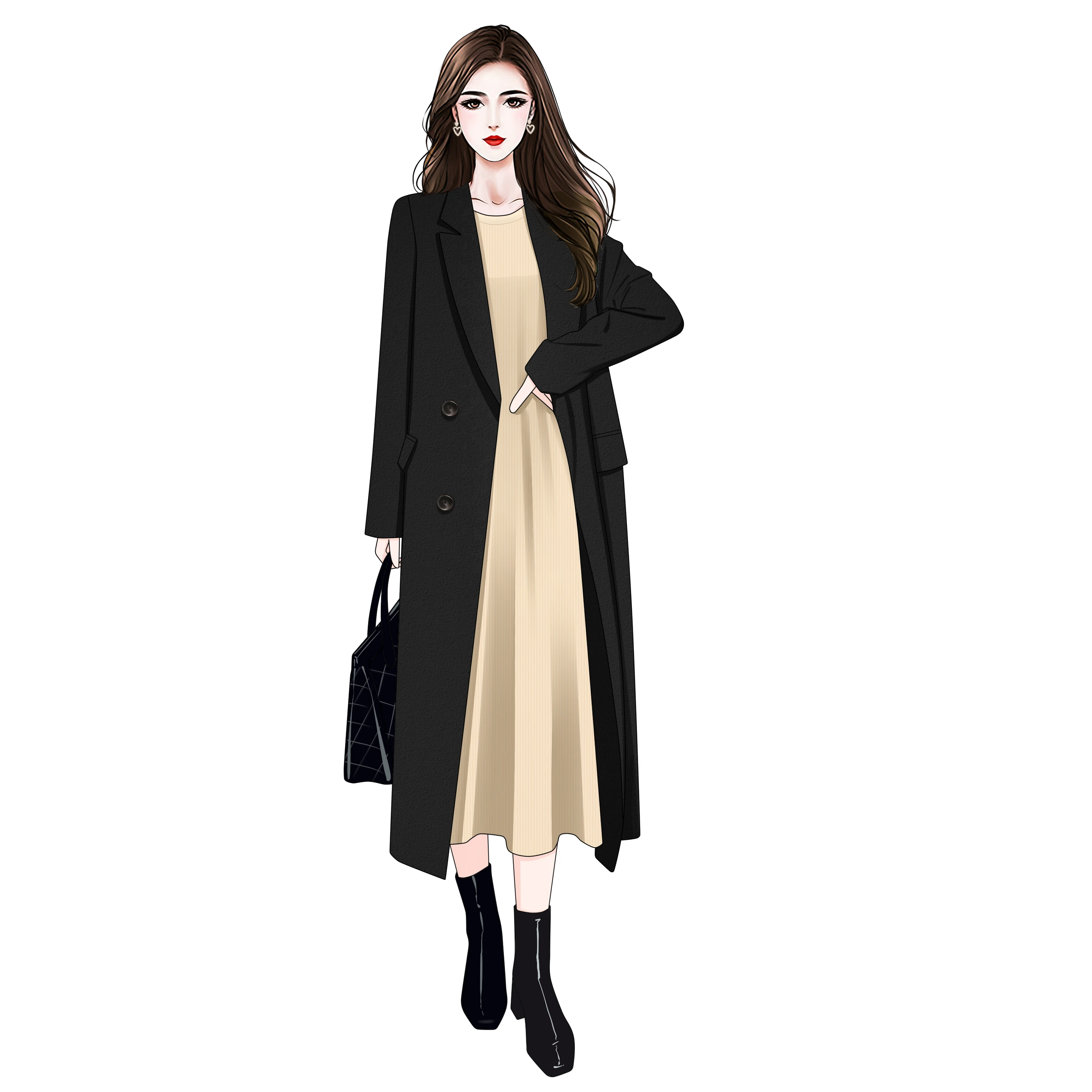 Outono inverno plus size redondo ne cintura cinched a linha camisola dr tamanho grande carne escondendo camada base de malha dr