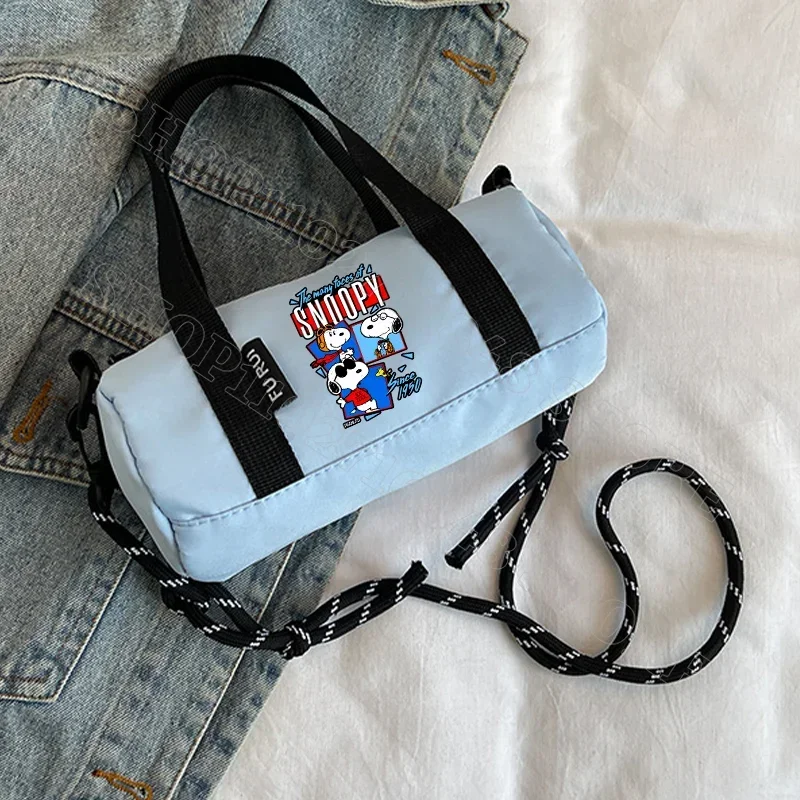 Snoopy Women Handbags Cute Shoulder Bag Cartoon Anime Graphic Print Portable Crossbody Bag Fashion Handbag Birthday Party Gifts