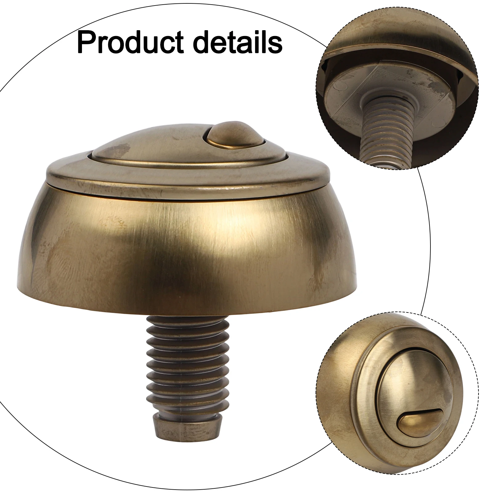 

Toilet Dual Flush Button Compatible with For SiampOptima 49 Valve for Standard Cistern Hole Sizes 16 to 50mm ABS Construction