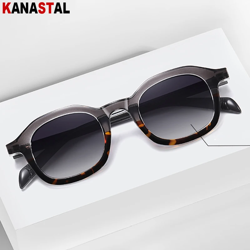 Women Sunglasses Men UV400 Polarized Sun Glasses Acetate Fibre Eyeglasses Frame Driving Outdoor Party Anti Glare Shade Eyewear