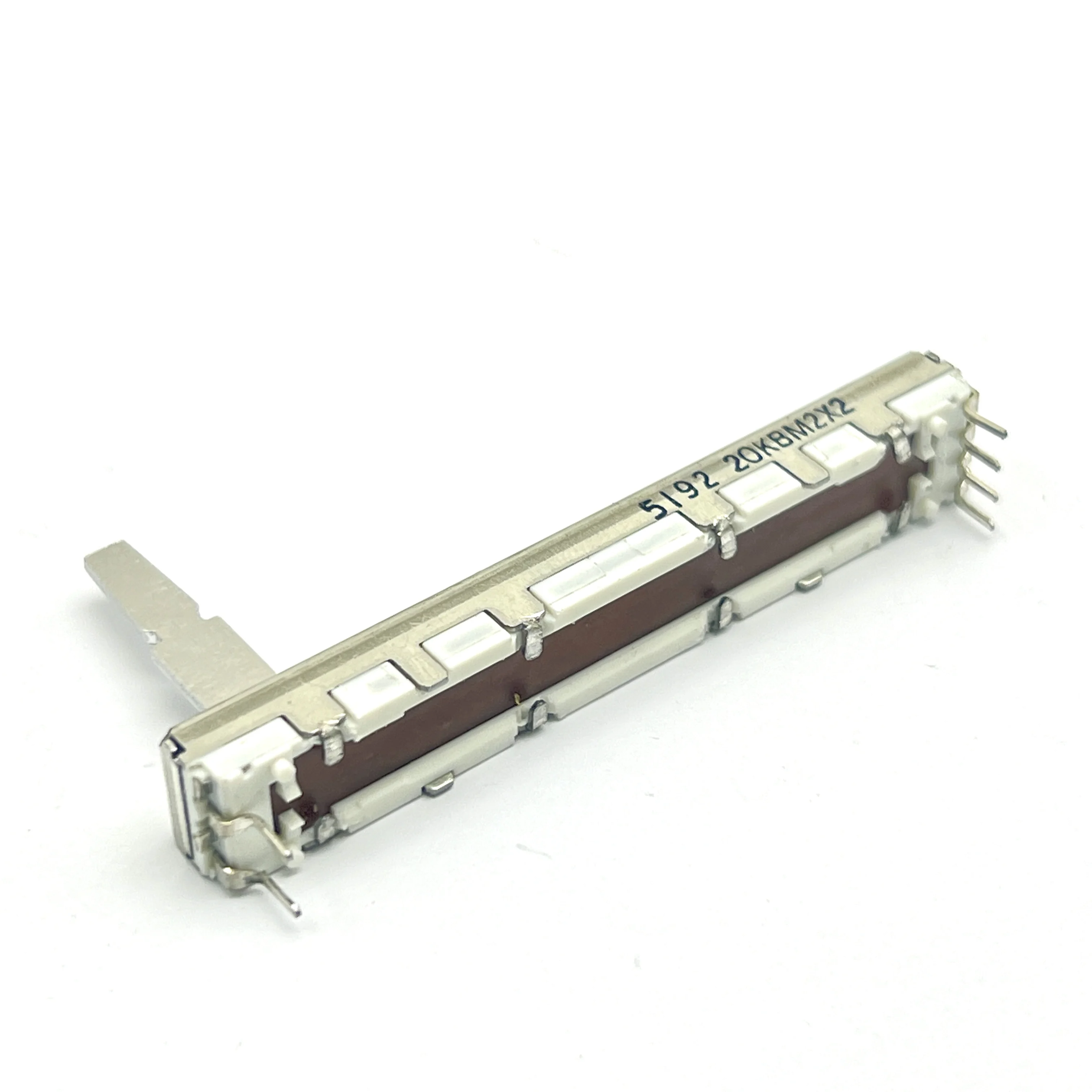 1 piece imported Taiwan 60mm mixing console dedicated direct sliding potentiometer B20KX2 6-pin handle length 20mm
