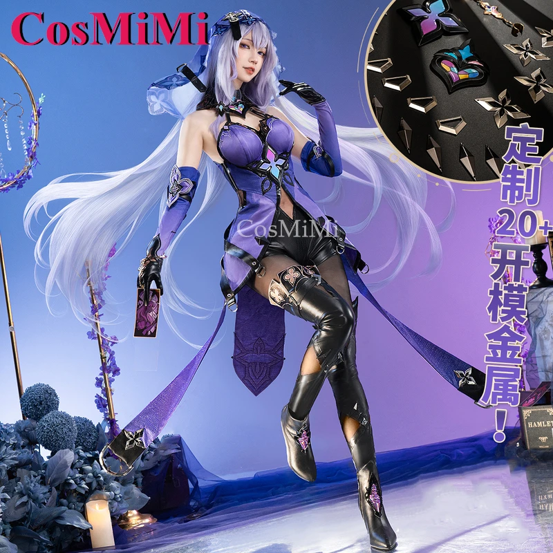 CosMiMi Black Swan Cosplay Game Honkai: Star Rail Costume Gorgeous Sweet Battle Uniforms Carnival Party Role Play Clothing S-XL