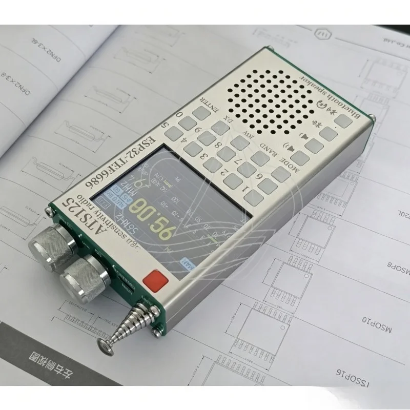 High Sensitivity Multifunction Bluetooth FM Radio Upgrade Receiver TEF6686 Portable Stereo Tuning Speaker Audio Player