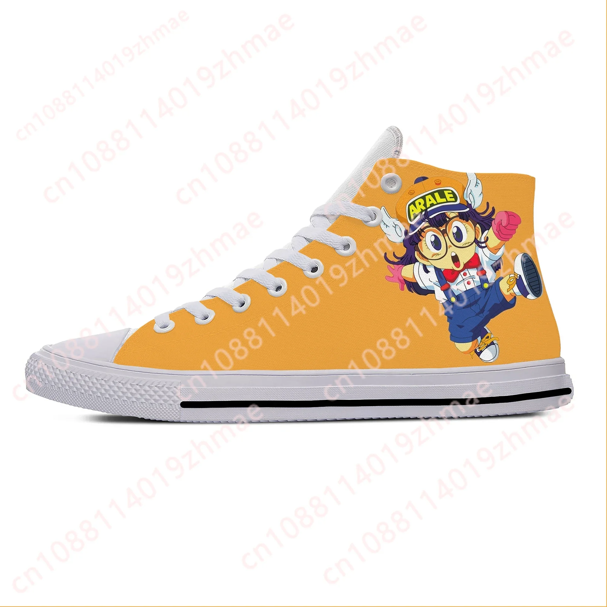 

Japanese Anime Manga Cartoon Comic Arale Dr Slump Casual Cloth Shoes High Top Lightweight Breathable 3D Print Men Women Sneakers