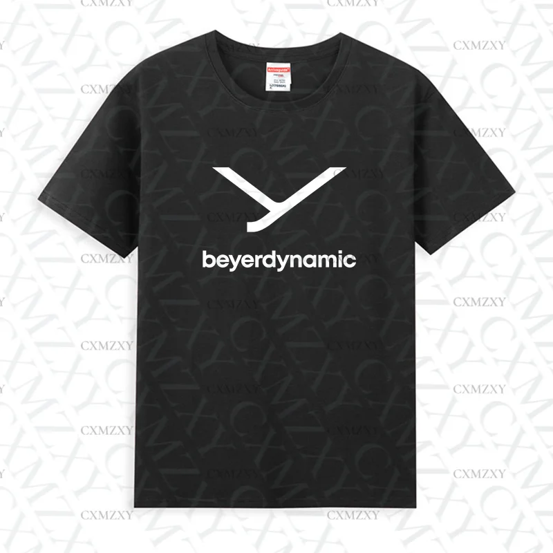 

2025 Men T Shirt Casual Beyerdynamic Logo T-shirt Graphic Summer Short Sleeves 100% Cotton S-3XL