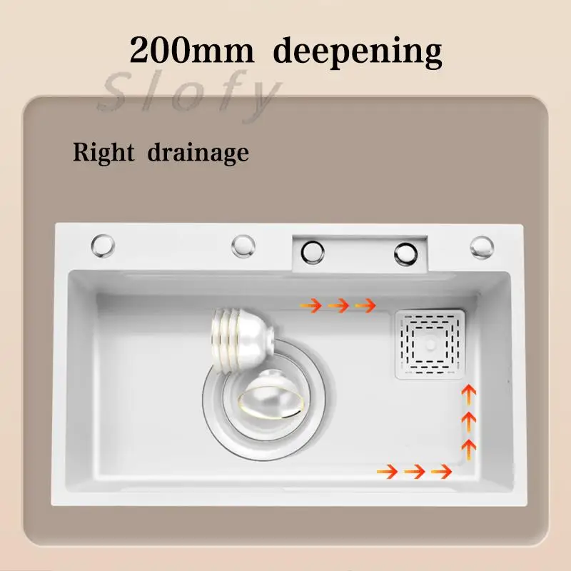 Fregadero de cocina de cascada de acero inoxidable 304, lavabo de un solo cuenco, fregadero para el hogar, estación de trabajo de montaje superior, lavado, drenaje, corte 3 en 1