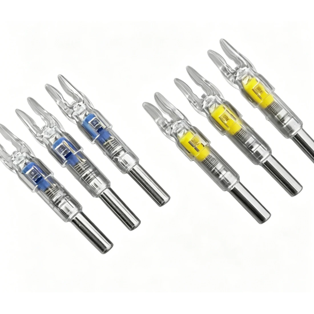 3/6PCS LED Lighted Nock Archery  Automatically Lighted Bow String Activated for ID6.2mm Arrow Shaft Shooting and Hunting
