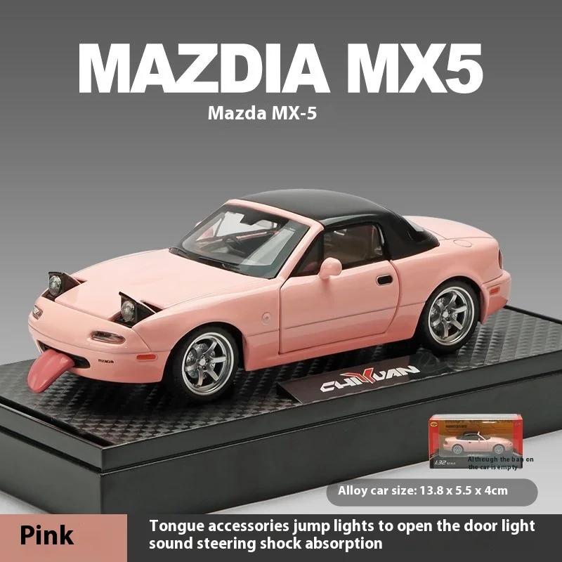 1/32 Mazda MX-5 Miniature Diecast Miata RoadSter Toy Car Model