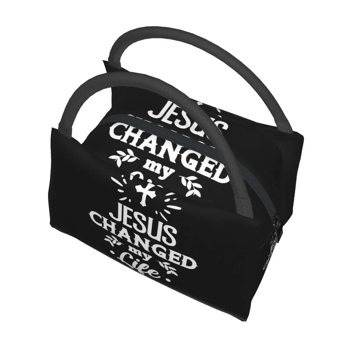 Jesus Changed My Life Portable insulation bag for Cooler Food Office Pinic Container