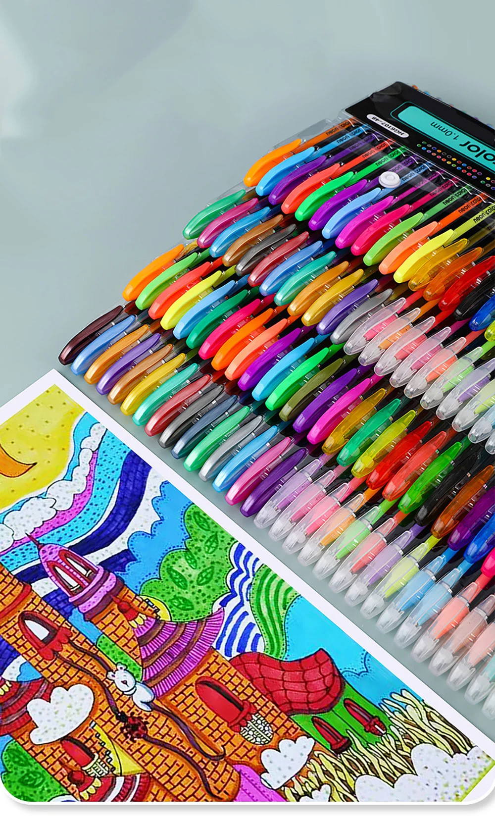 12/24Pcs Metallic Glitter Farben Gel Stifte Für Schule Büro Erwachsene Malbuch Zeitschriften Zeichnung Kunst Marker Förderung stift – Detail 1