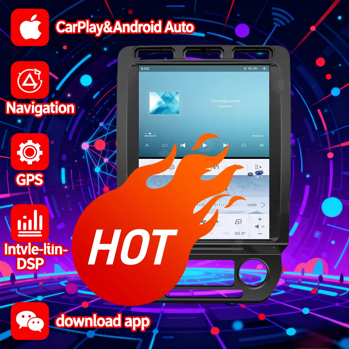 12.1 Inch For Ford Raptor F150 2015 2016 2017 2018 -2021 Android AUTO CarPlay Multimedia Navigation Car GPS Navi Radio Head Unit