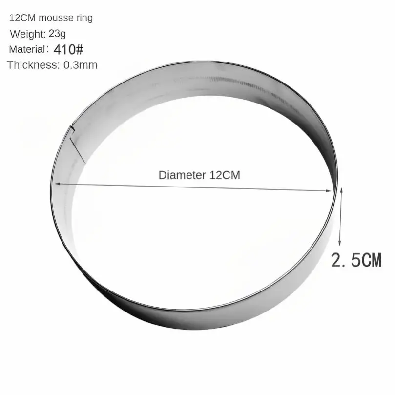Cake Tool Pastry Decoratie Rvs Cake Tool Cake Verstelbare Ring Kleine Ronde Keuken Accessoires