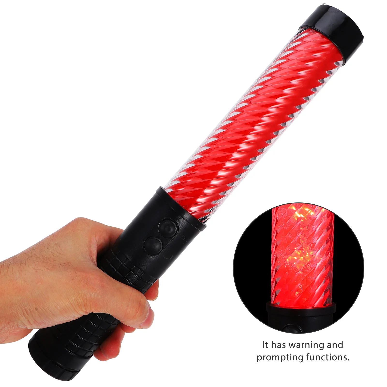 Varilla de señal de tráfico LED brillante, varita de Control de tráfico ligera, palo de animación reutilizable para concierto, fiesta, estacionamiento