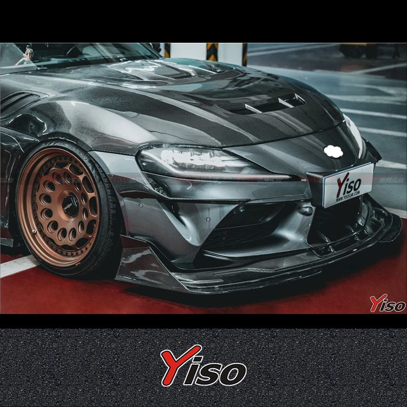 

FOR TOYOTA SUPRA A90 Modified Carbon fiber BATN Front Lip Aerodynamic kit Front Spoiler