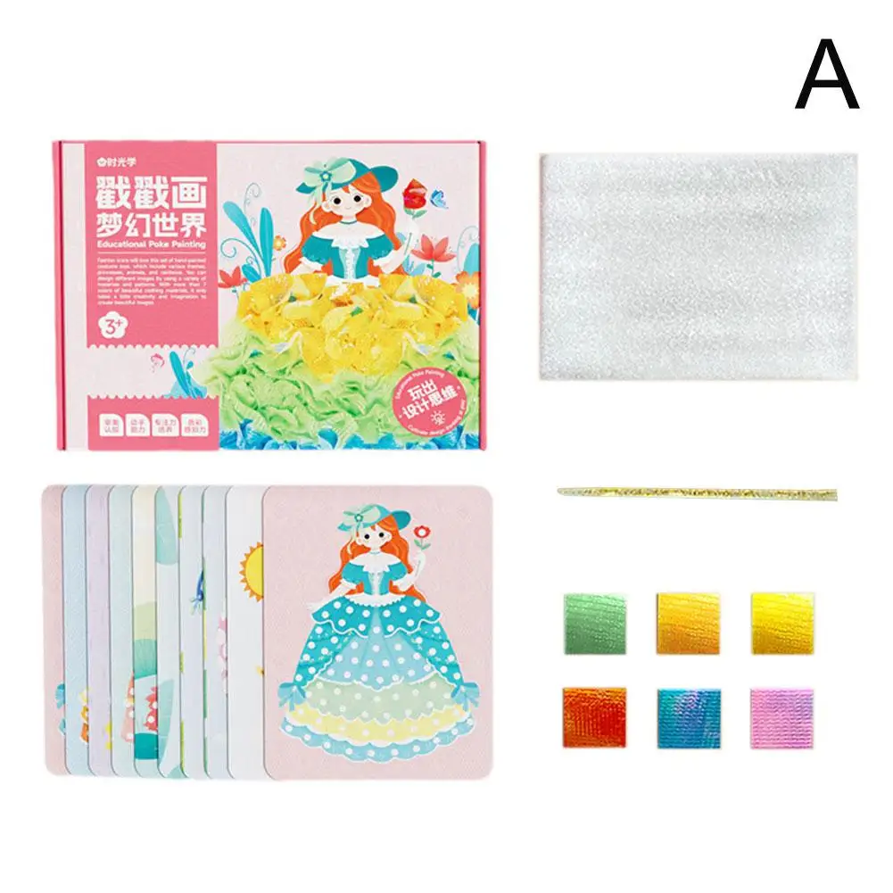 3D brinquedos educativos para crianças, pintura DIY, puzzle de infância, arte pintada à mão, Dream Fabric Frame, S5o9