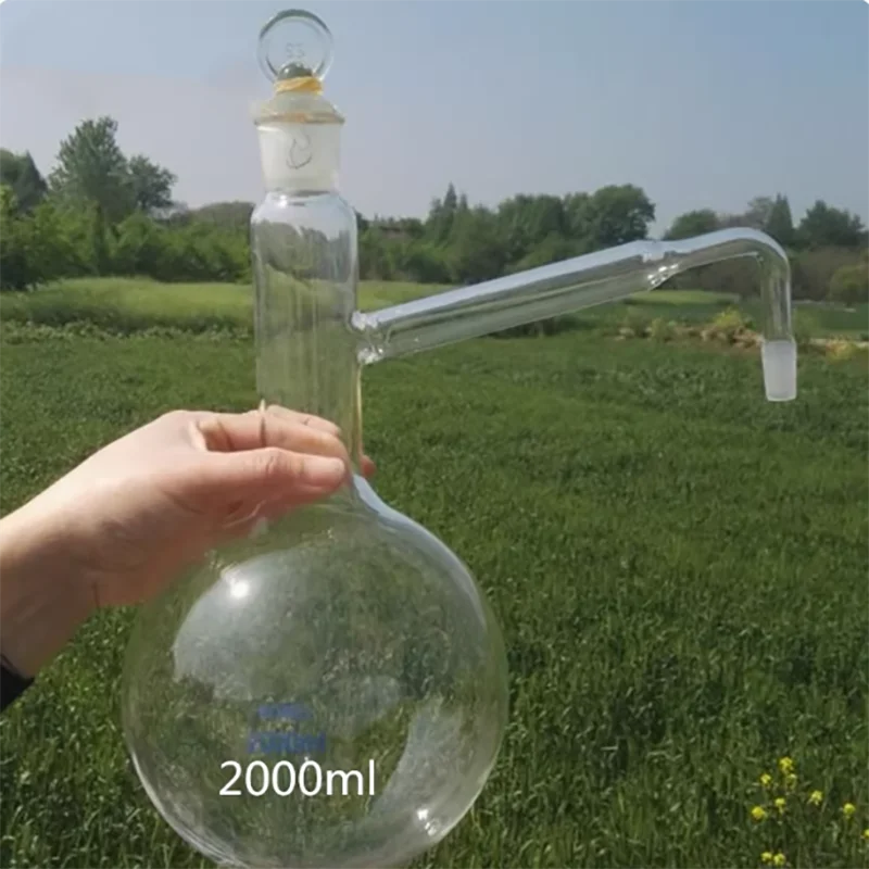 

2000ml Standard mouth distillation flask distillation device to purify essential oil toilet water