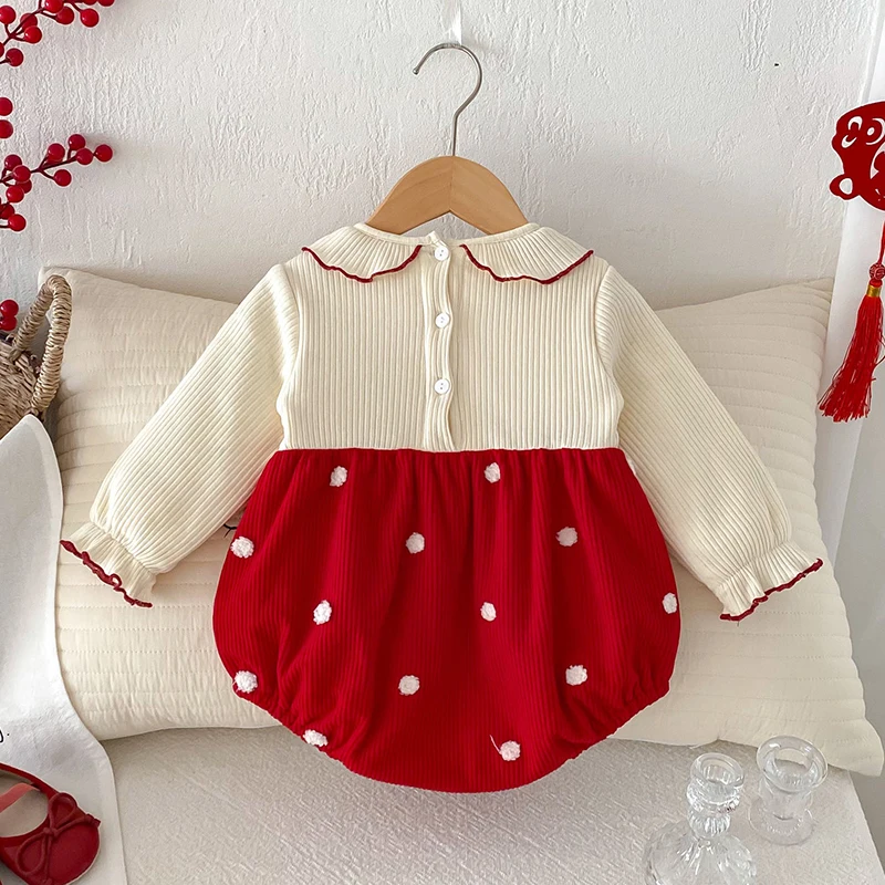 ملابس أطفال شتوية جديدة لعام 2025 من 0 إلى 24 شهرًا ملابس أطفال حديثي الولادة ملابس سميكة ودافئة بأكمام طويلة بدلة قفز للأطفال الرضع #4