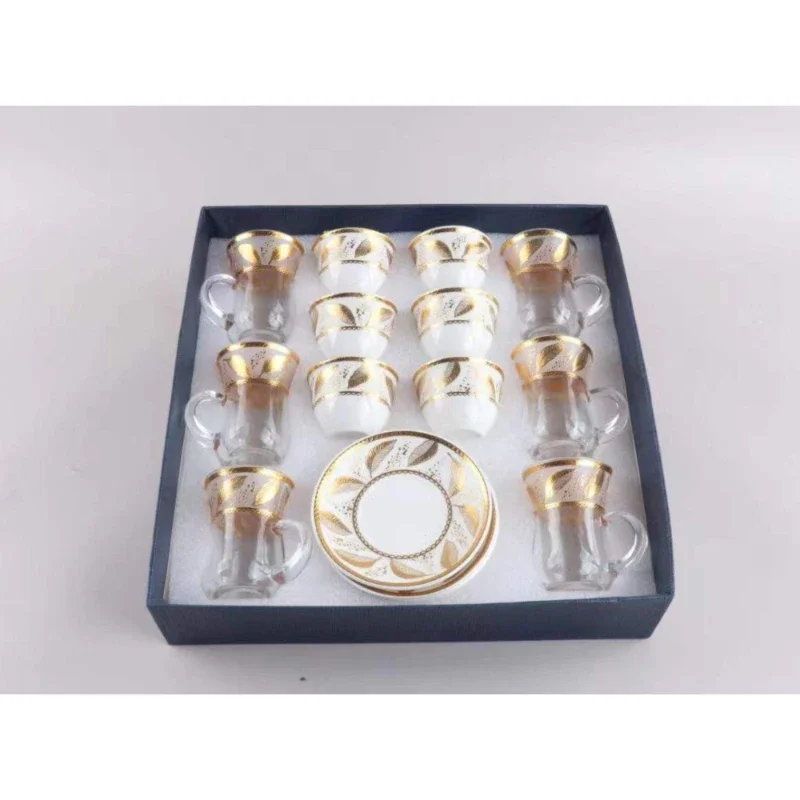 

2024 горячая Распродажа фарфоровое стекло, набор многоразовых кофейных чашек