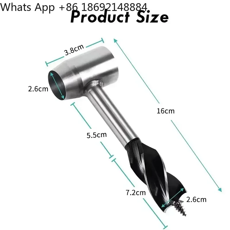 Manual Woodworking Branch Drill for Outdoor Survival Multi-Functional PU Set Branch Drill Hand Operated Drill