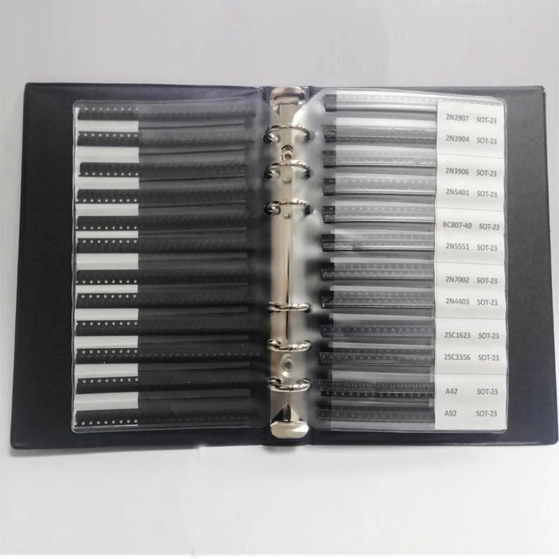 SOT-23 21Values SMD SMT NPN PNP SOD 5401 2222 3906 9015 8050Transistor And Diode Assortment Book Kit