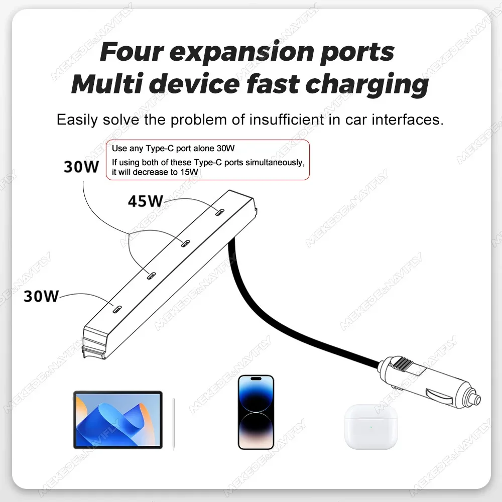 HUB для Tesla 2025, новая модель Y, док-станция TypeC, модификация зарядного устройства Model 3 Highland 2024, автомобильный центральный расширитель, аксессуары