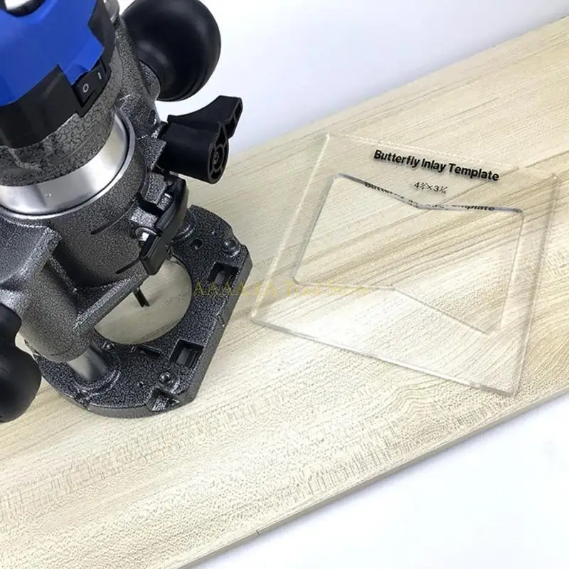 A2BE Plantilla incrustación mariposa llave carpinter