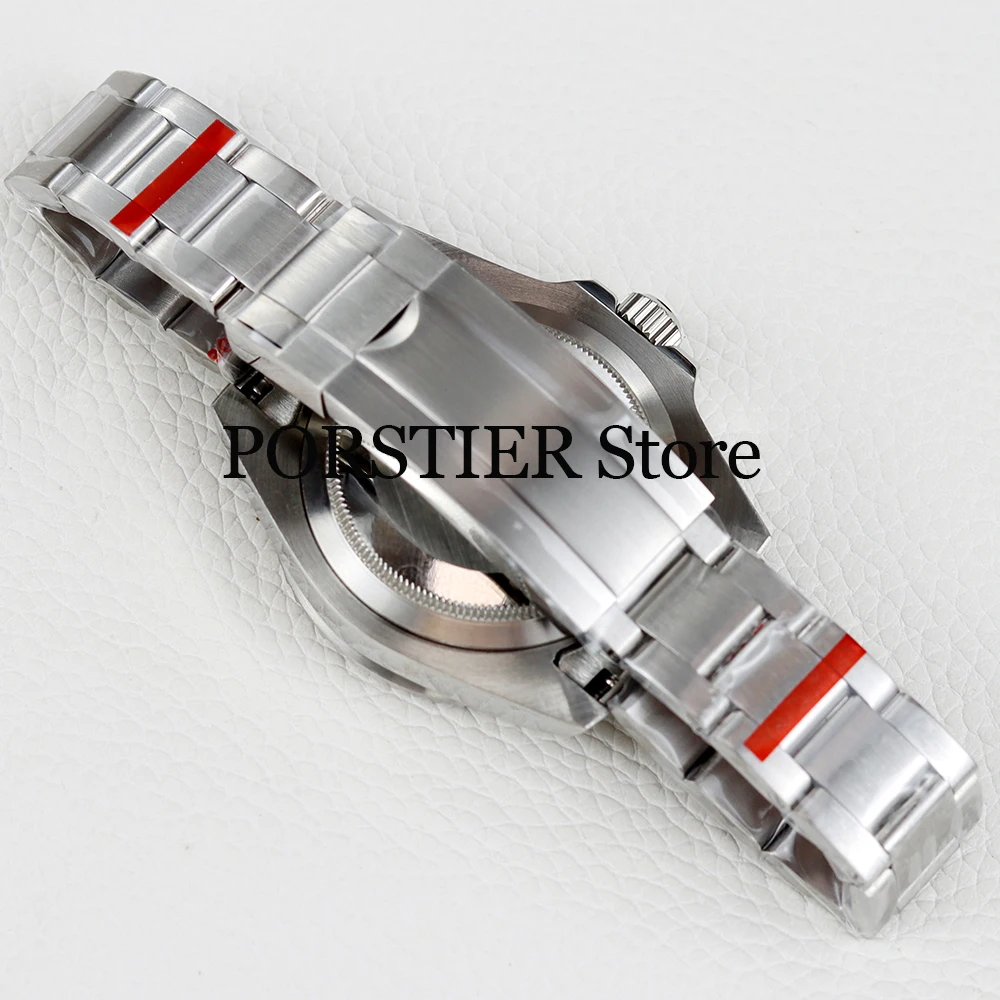 40mm nh35 case and bracelet stainless steel sapphire glass waterproof for Explore Sub mod nh34 nh35 nh36 movement 28.5mm dial