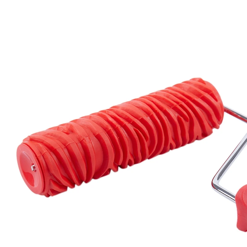 Gravado Zebra Stripe Pintura Rolo Com Alça, Decoração De Parede, 7"