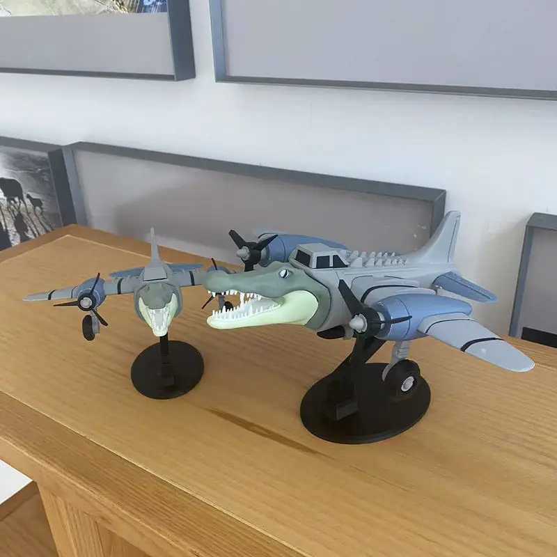 

Crocodile Bomber Bombardiro Action Figure And Q-Version Little Shark Tralalala Figure Desktop Ornament Collectibles Funny Gift