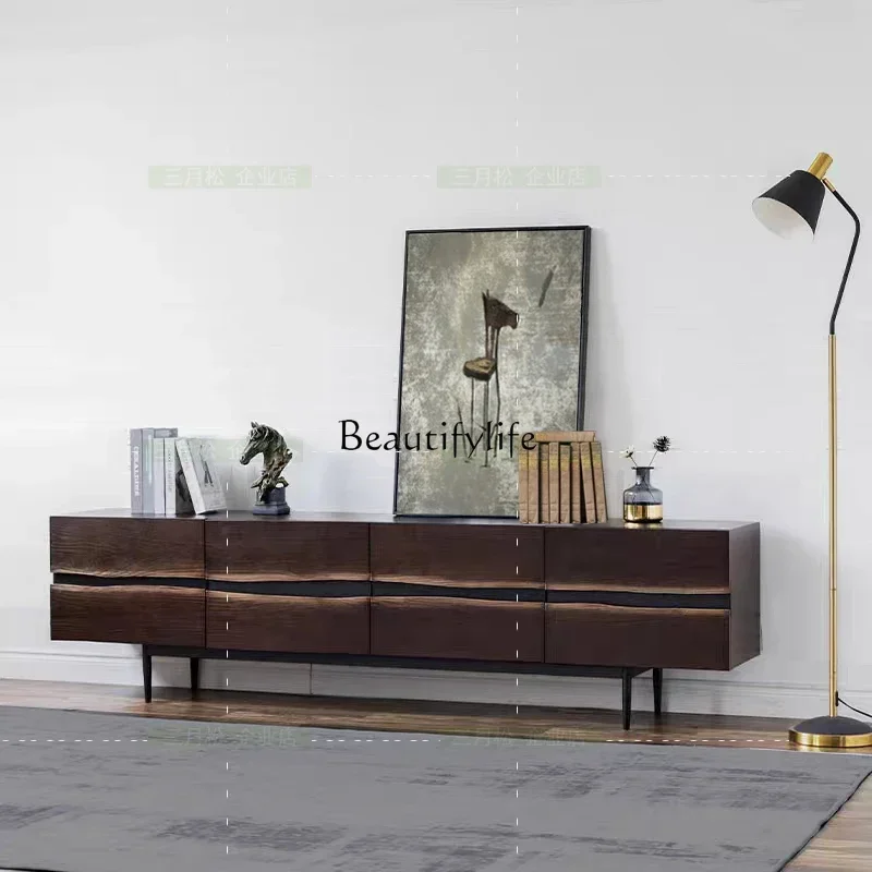 

Art wabi silent wind TV cabinet Nordic Italian living room audio-visual designer side cabinet