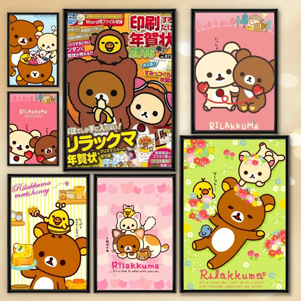 Rilakkuma Unique Wall Pictures Quick Room Makeover Girls Bedroom Decor Poster