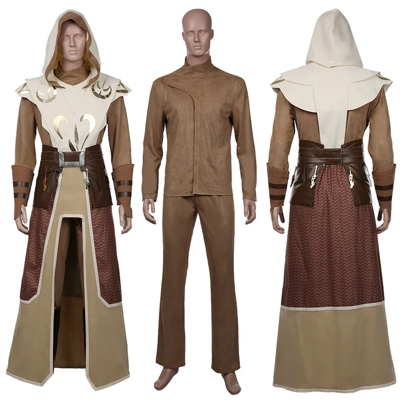 성인 남성 코스프레 역할극 의상, Temple Guard 코스프레, 판타지 영화 우주 전투 코스튬 변장, 남성 할로윈 옷
