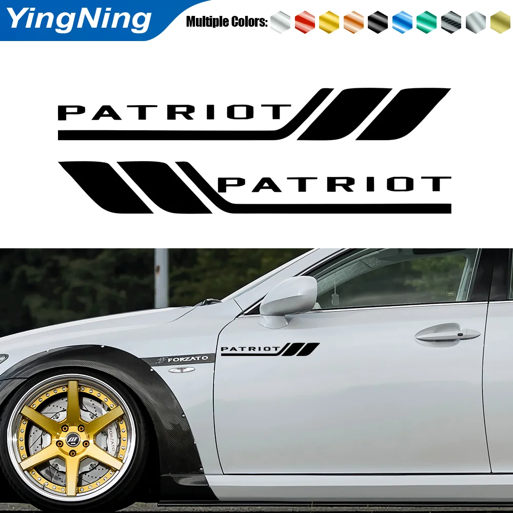 

2pcs Car Body Side Sticker Car Reflective Decorative Bumper Leaf Plate Door Vinyl Decal Sticker For Jeep PATRIOT Accessories