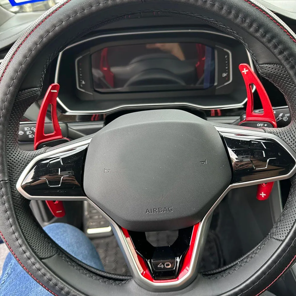 

Автомобильное весло для VW Golf 8 MK8 2020 2021 Passat B8 Tiguan Teramont Phaeton C-TREK Lamando 2019-2023 Удлинитель колеса переключения передач