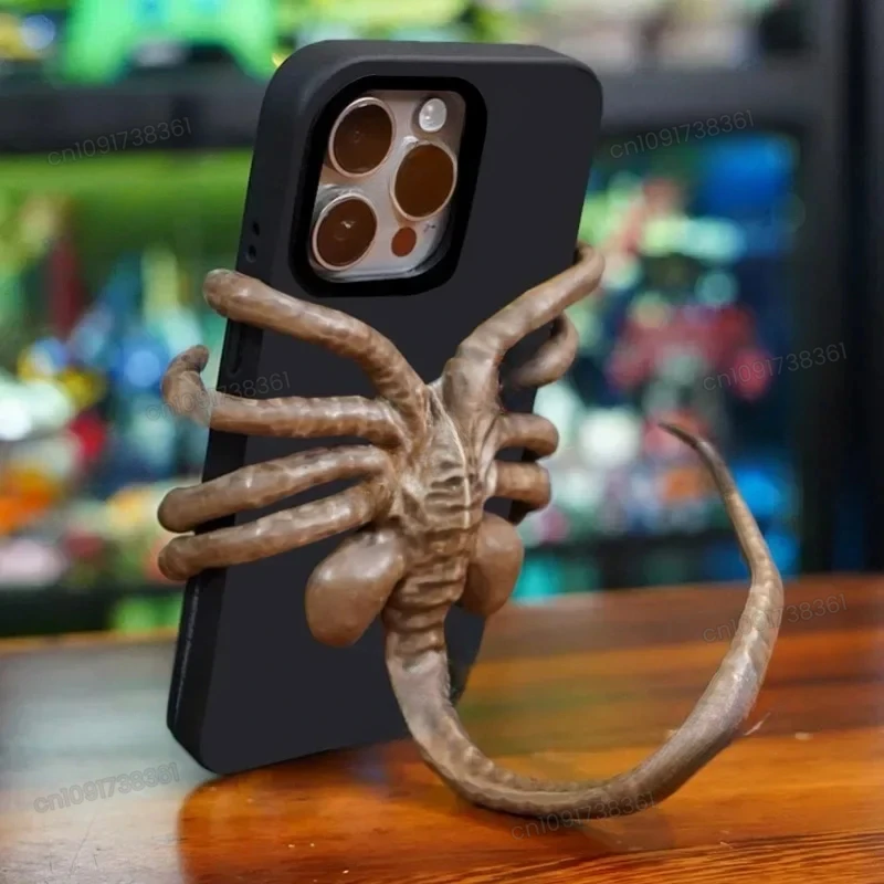 Soporte para teléfono móvil con forma especial de cara de pulpo, pequeño adorno creativo para regalo de vacaciones