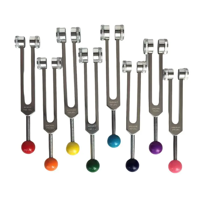 CGDS-Chakra Tuning Fork Set For Healing, Tuning Forks With Tuning Fork Activator For Healing,Sound Therapy,Keep Body