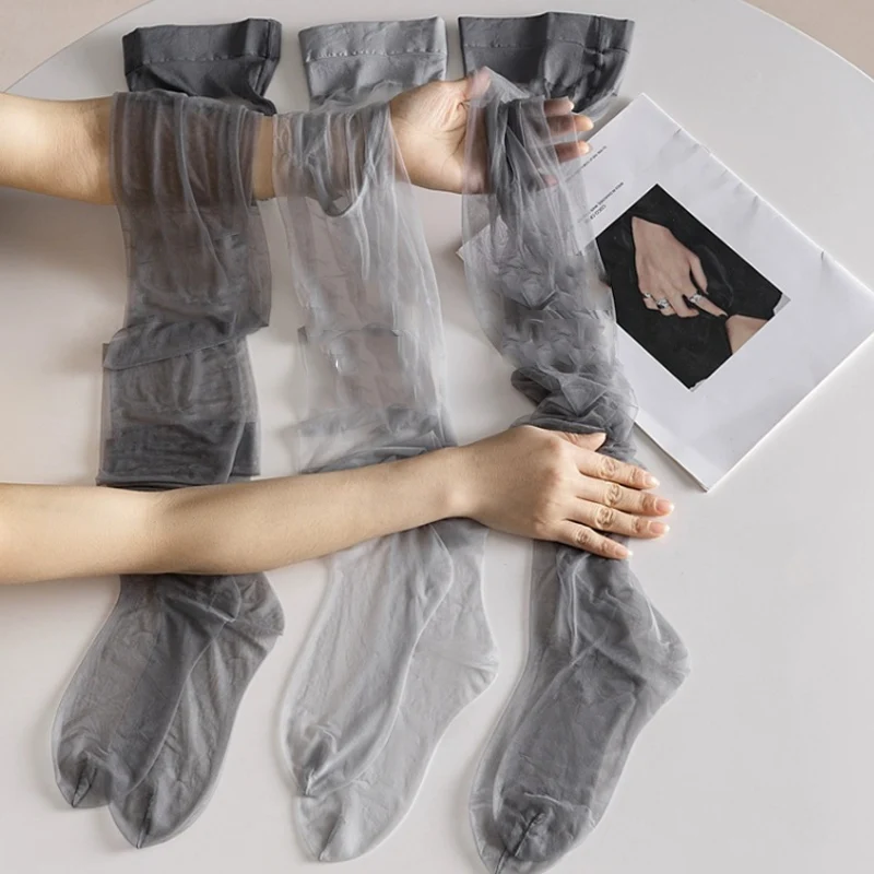 1 Pair Women Sexy Breathable Tights Transparent Elastic Pantyhose Ultra-thin Tights Stretchy Stockings Slim Ultra Thin Leggings image 2