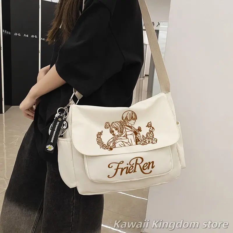 Frieren: Beyond Journey's End Frieren Cosplay Theme Backpack School Bag Student Knapsack Anime Cosplay Handbag Messenger Bag