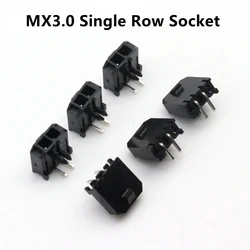 10PCS 3.0mm Pitch MX3.0 Micro-Fit Connector Single Row Straight Curved Right Angle Needle Pin Header 43650 Type Socket 2/3/4-8P
