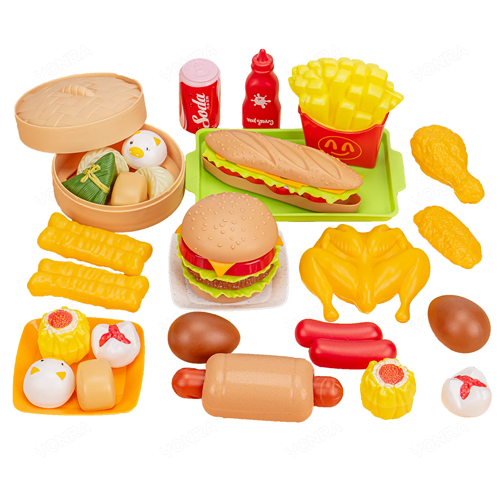 Mini jouets de petit déjeuner, ensemble de nourriture, Simulation de cuisine pour enfants, multi-ensemble, cadeau de noël pour enfants