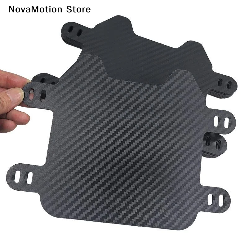 [NM]Carbon Fiber Texture Front  Mudguard License Plate For Mountain Bike Motorcycle Bicycle Front Wheel Splash Guard[NM]