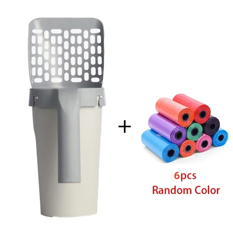 ที่ตักทรายแมวสำหรับกรองทำความสะอาดห้องน้ำ ที่ตักขยะ อุปกรณ์สำหรับแมว กล่องทรายแมวแบบทำความสะอาดตัวเอง