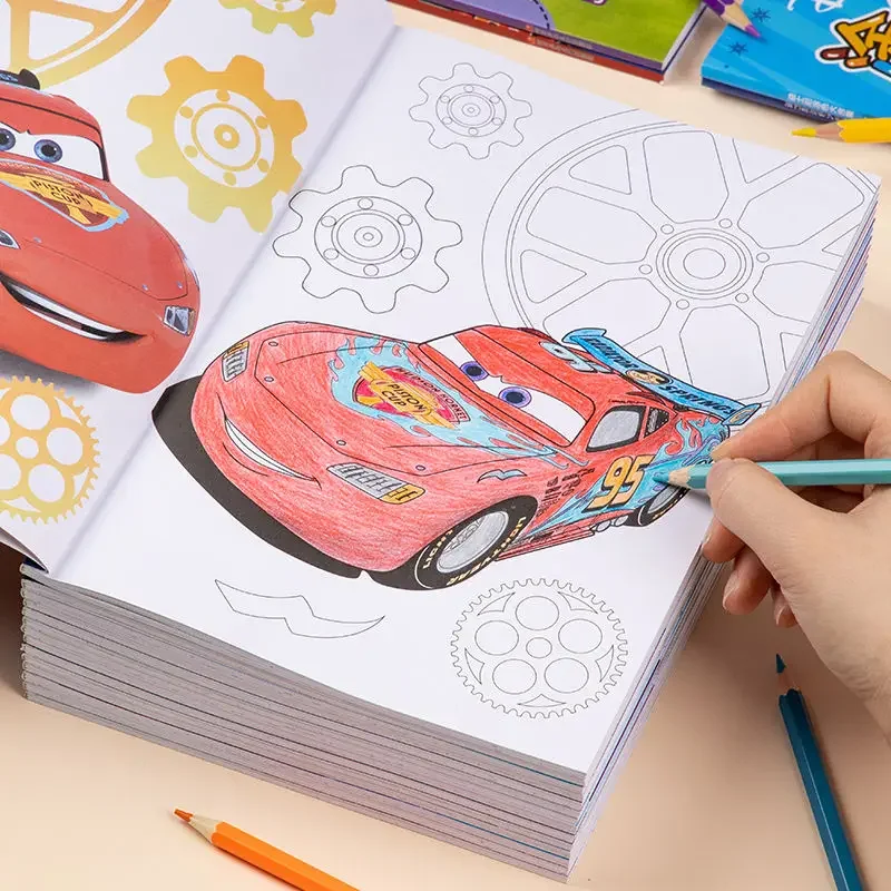 Montessori Early Childhood Education Disney Cartoon Character Prince Frozen Sofia Pixar Coloring Book Drawing Book Reading Stand