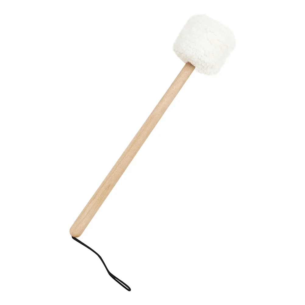 

Sheepskin Fleece Mallet For Singing Bowl Juniper Wood Handle Drum Stick Gong Mallet Sound Therapy Accessory Instrument