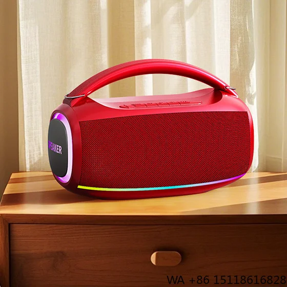Portable Karaoke Speaker Party Led Light With Bluetooth Speaker Wireless Mic for Pa Outdoor Concert, Sound Activated