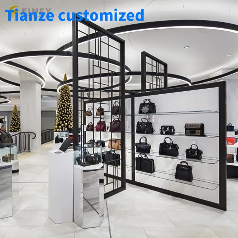 

(Customized) Customized Handbag Store Layout Design Exquisite Bag Store Display Furniture Shop Decoration