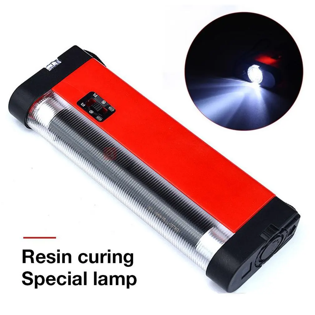 Curing Glue Uv Lamp Resin Curing Special Lamp Set Tool Car Front Windshield Glass Crack Repair Tool Auto Glass Cure Light