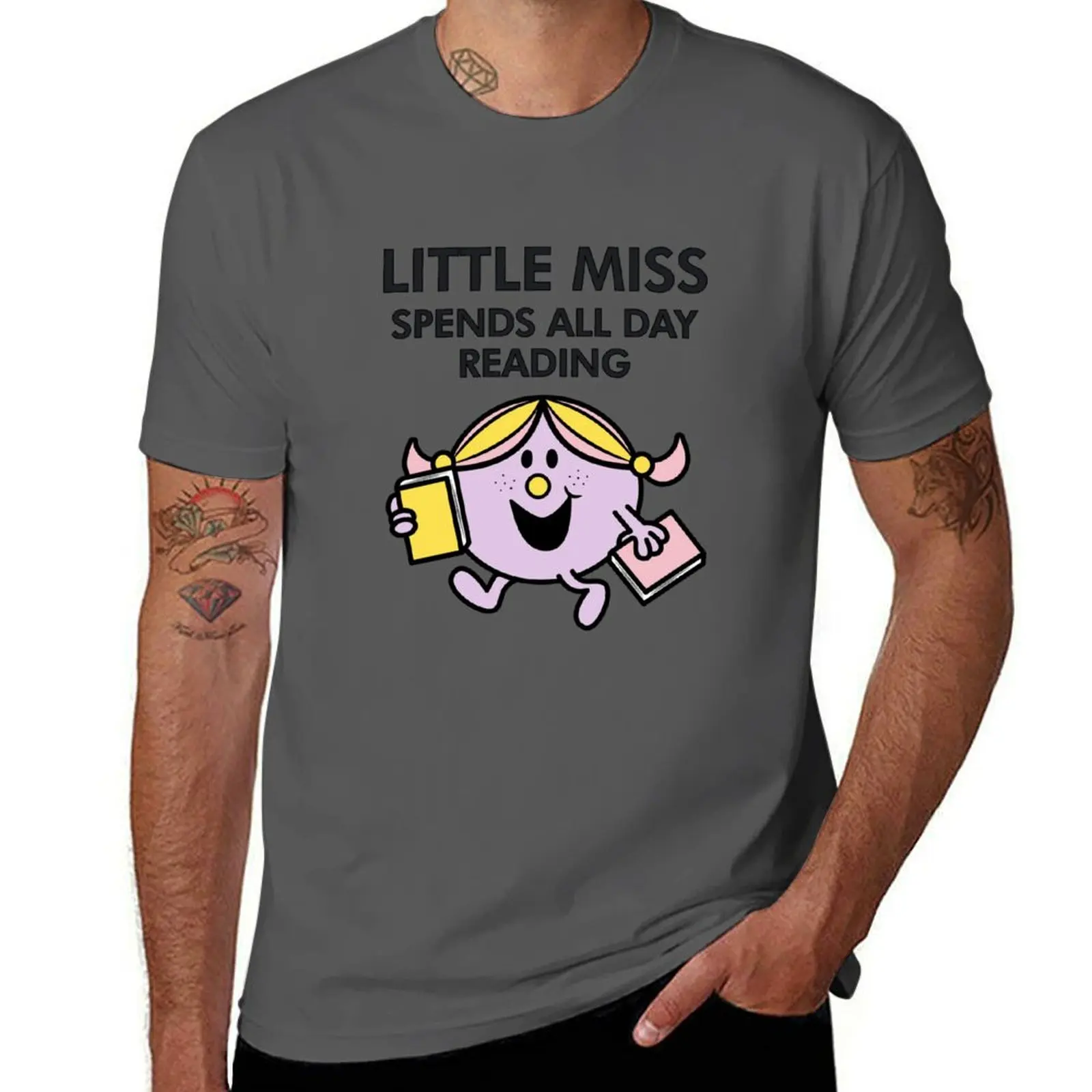 

little miss spends all day reading T-Shirt street wear Louboutins new edition men t shirts