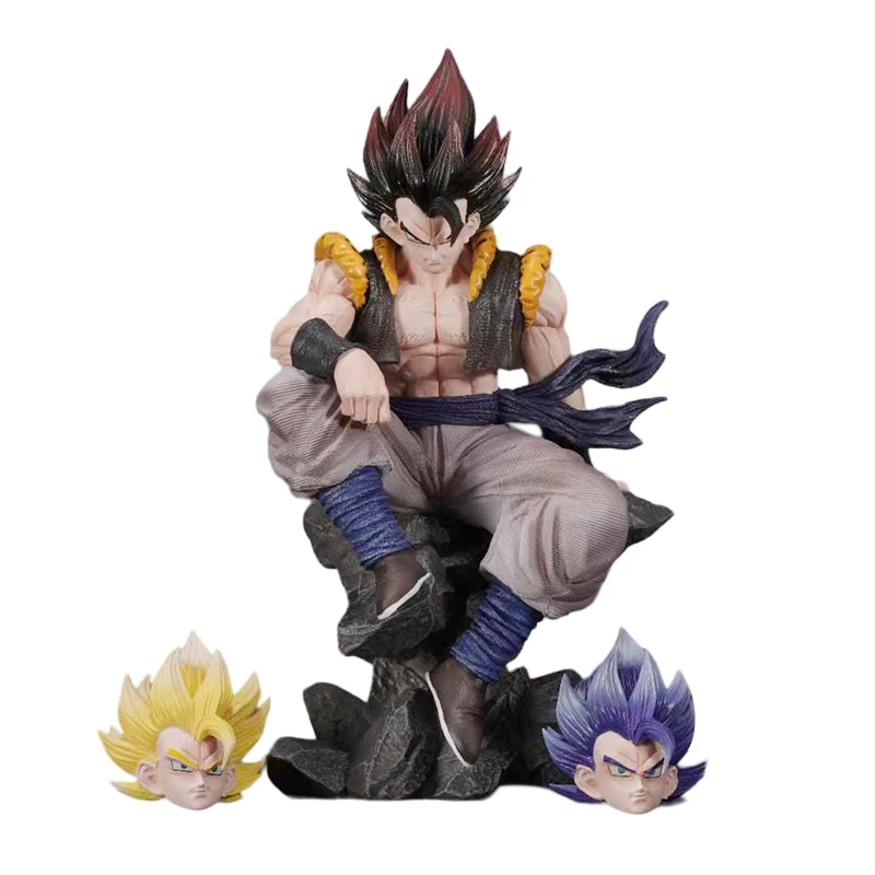 

23 см Dragon Ball Gogeta Аниме Фигурка Gogeta Ssj 3 Heads Сменная Фигурка ПВХ Модель Статуя Коллекция Декор Игрушки Подарки